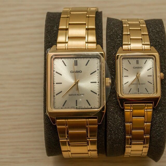 couple watch casio gold