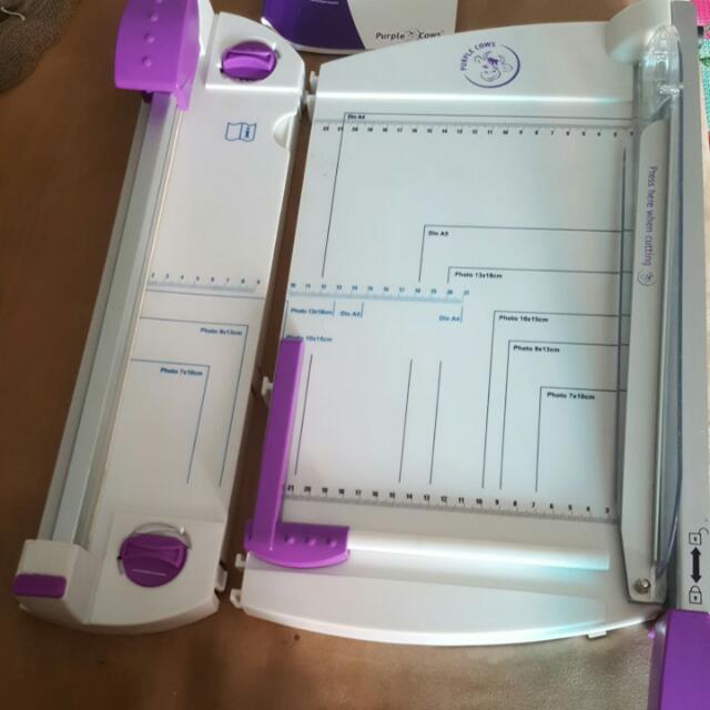 Duo Cutter A4 Desktop Guillotine Cutter And Rotary Trimmer By Purple