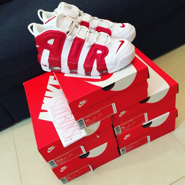 nike uptempo gym red