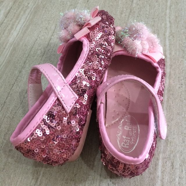 Raf-Raf Princess Hot Pink Sequin Shoes 