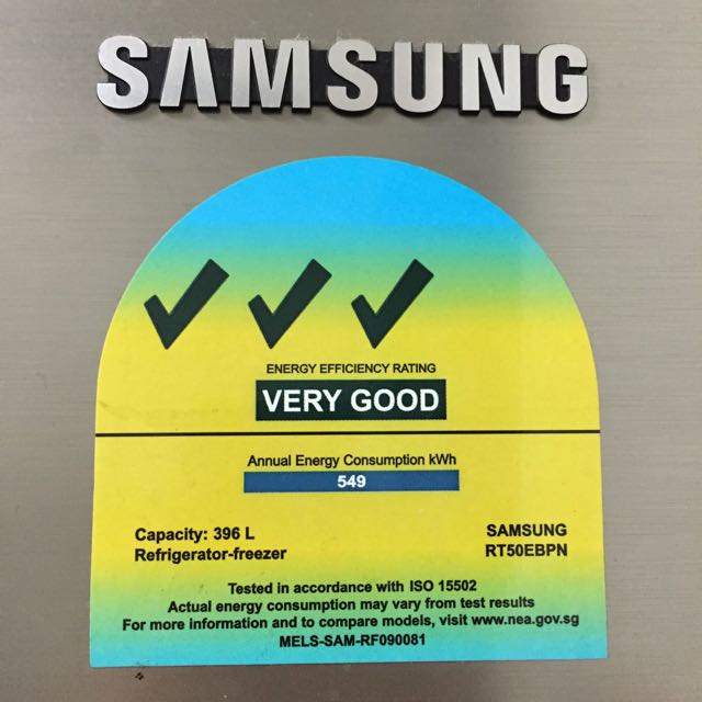 Reserved Samsung Fridge 396L (RT50EBPN), TV & Home Appliances, Kitchen