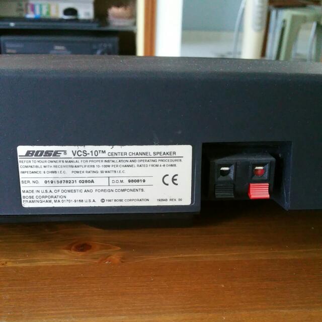 Bose VCS 10 Center Channel Speaker, Computers & Tech, Parts