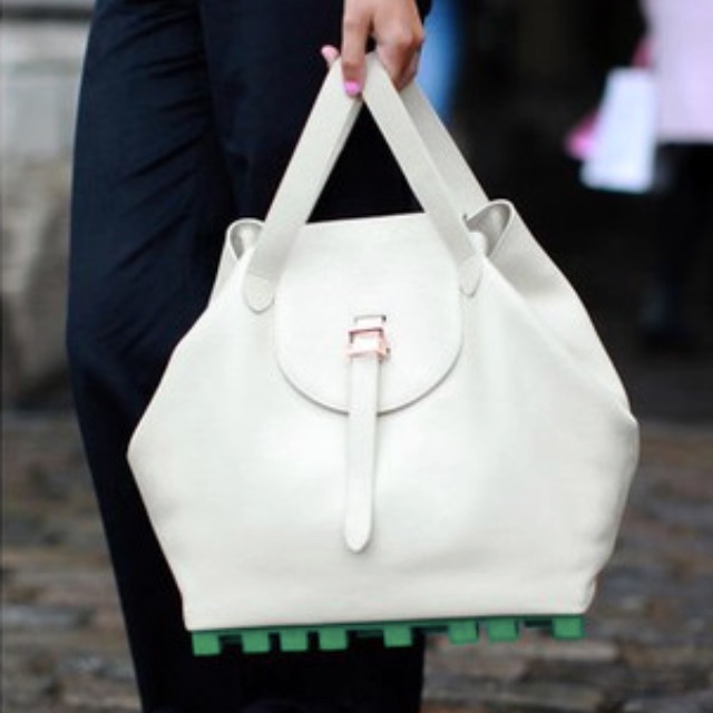 Meli Melo Architectural Thela bag in Ice large