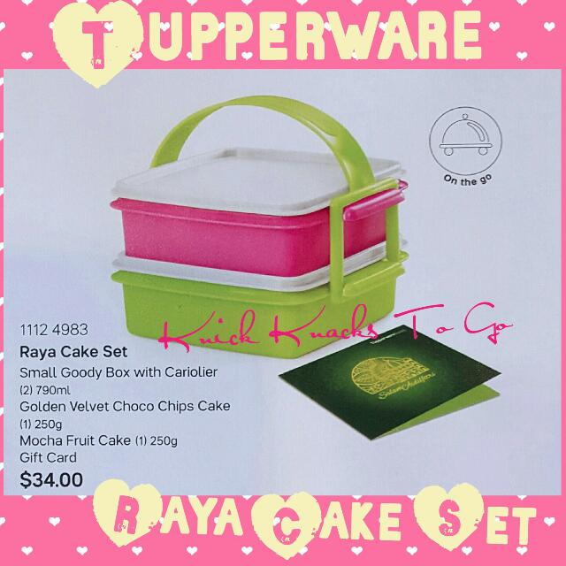 Tupperware Raya Cake Set Tv Home Appliances Kitchen Appliances Other Kitchen Appliances On Carousell