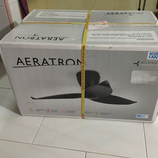 Aeratron Dc Motor 50 Black Ceiling Fan Furniture On Carousell