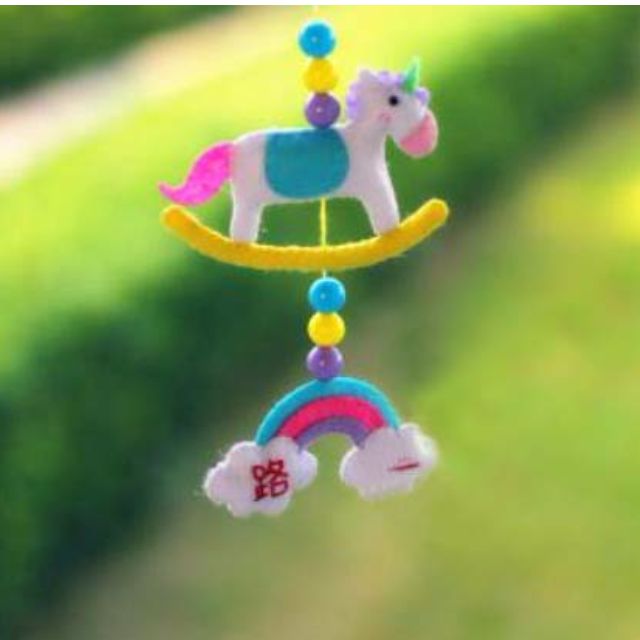 rainbow rocking horse