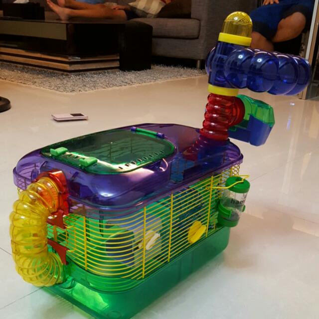 Extension Hamster Cage And Running Ball, Pet Supplies, Homes & Other