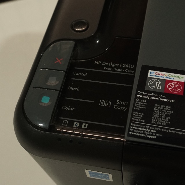 Hp Deskjet F2410 Print Scan Copy Negotiable Computers Tech Parts Accessories Networking On Carousell