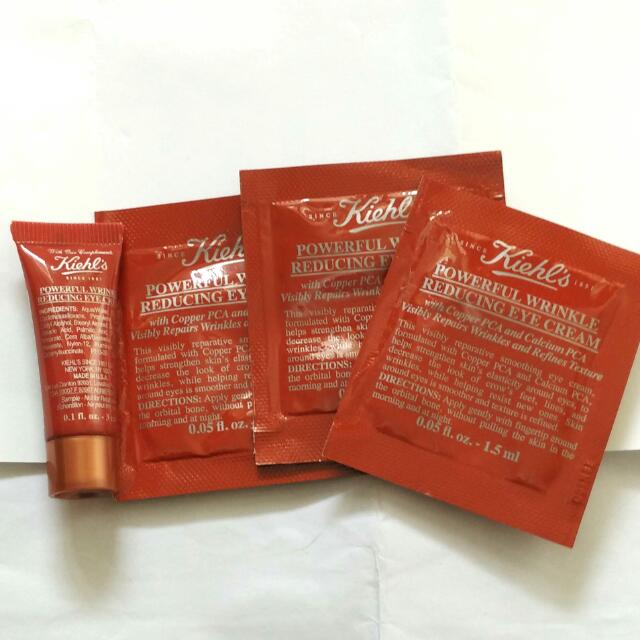 Kiehl S 強效去皺眼霜powerful Wrinkle Reducing Eye Cream Sample 美容 化妝品 Carousell