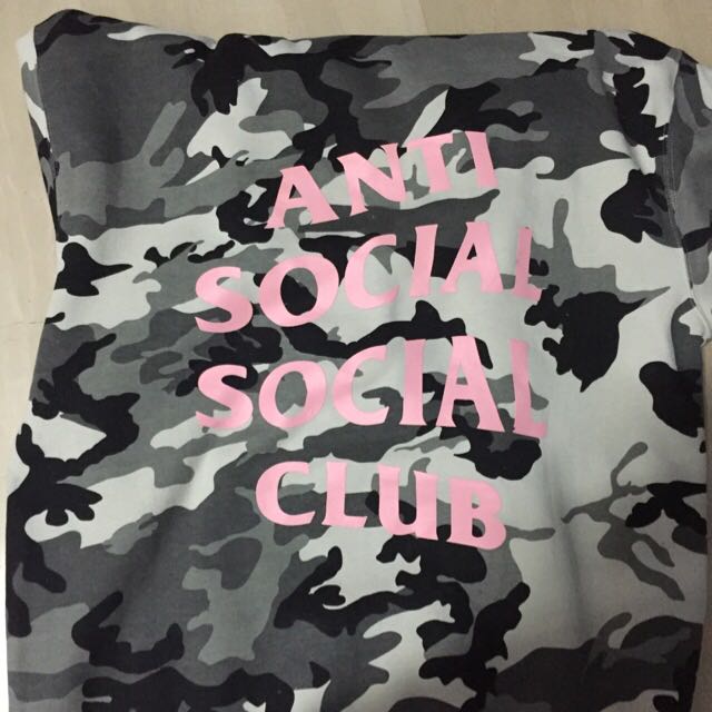 ASSC The Not Gildan Snow Camo Hoodie L Men s Fashion Tops