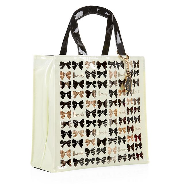 Harrods glitter bow bag store