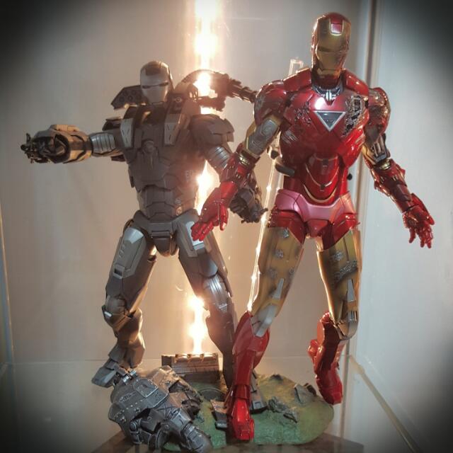 Hot Toys Iron Man 2 Set Mark Vi And War Machine Toys