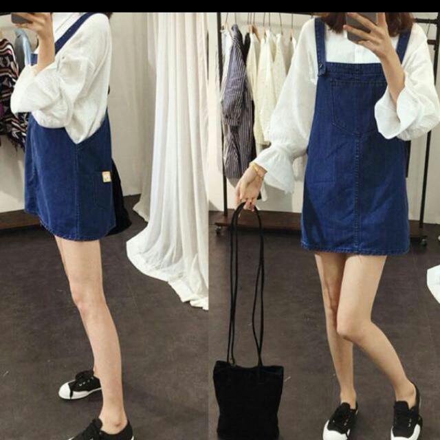 korean pinafore dress