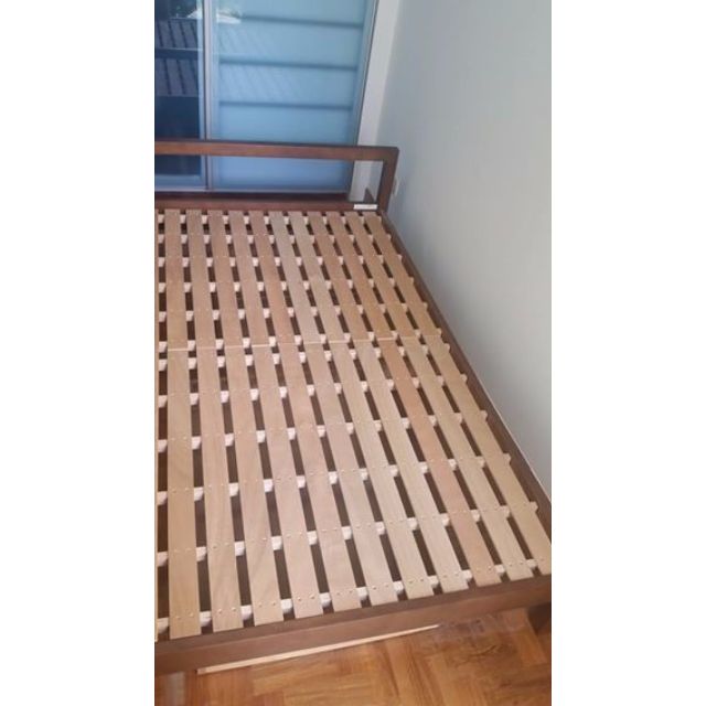 Muji Super Single Wooden Bed Frame Mattress Storage Units Furniture Muji Super Single Wooden Bed Frame Mattress Storage Units Furniture On Carou