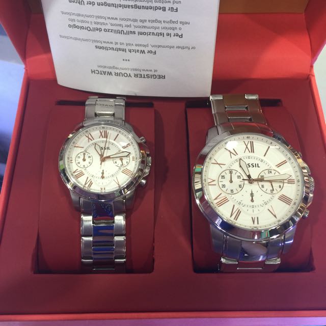 his and hers matching fossil watches