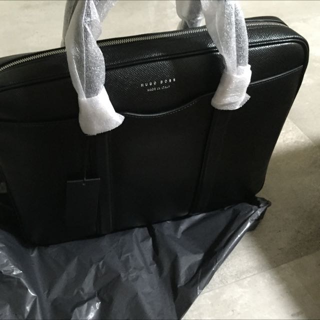 HUGO BOSS laptop bag, Luxury, Bags & Wallets on Carousell