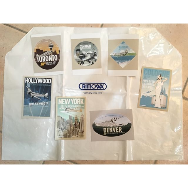 Original Rimowa Stickers, Luxury, Bags & Wallets on Carousell