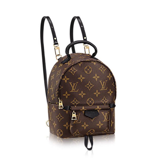 Popular and Sold out in Sg! Louis Vuitton LV Mini Palm Springs Backpack in Monogram Canvas GHW ...