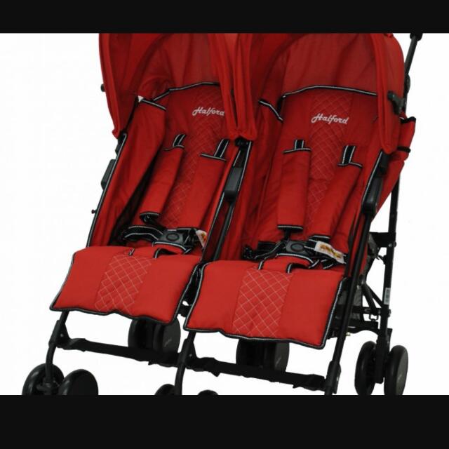 halford stroller twin