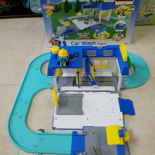 Robocar poli car wash hotsell playset
