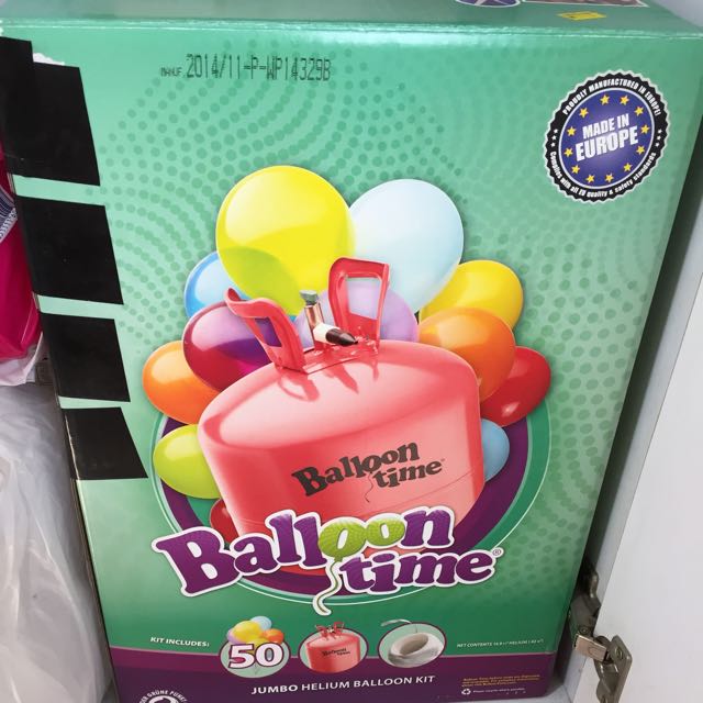 Used Disposable Helium Balloon Kit, Hobbies & Toys, Stationery & Craft