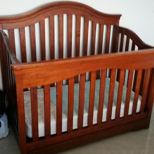 American Design Baby cot bed Babies Kids Baby Nursery Kids Furniture Cots Cribs on Carousell