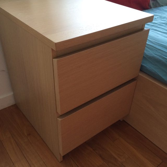 MALM bedside tables, Furniture & Home Living, Furniture, Tables & Sets