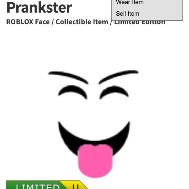 Prankster face [ROBLOX LIMITED]
