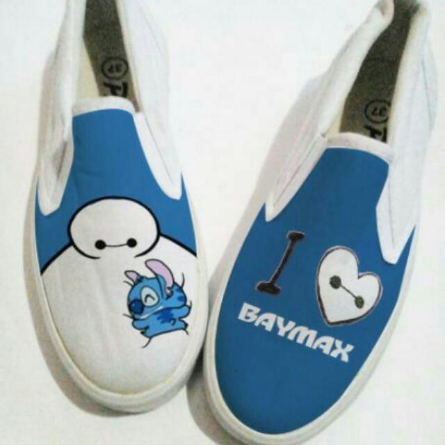 Sepatu Lukis Baymax Stitch Everything Else On Carousell