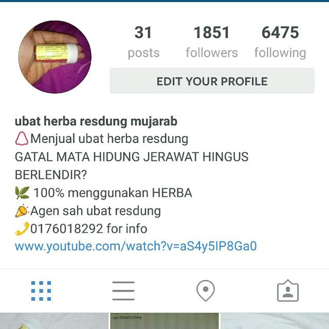 Ubat Resdung Tradisional, Beauty & Personal Care, Sanitary Hygiene on