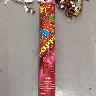 Party Popper 25cm Button Activated Streamers