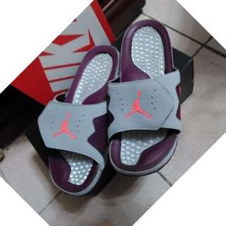 Air Jordan Hydro VII Retro AJ7 灰紫 酒紅 運動拖鞋 705467-025  8號