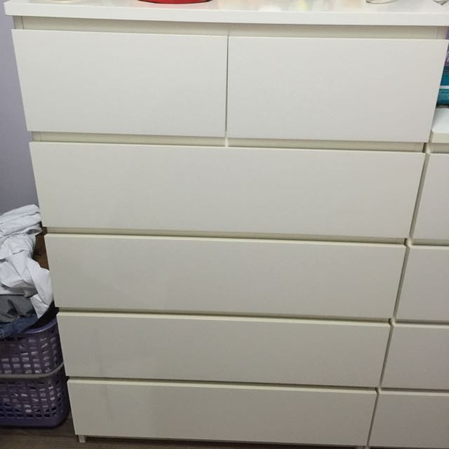 Ikea Malm Chest Of 4 Drawers 6 Drawers Furniture On Carousell