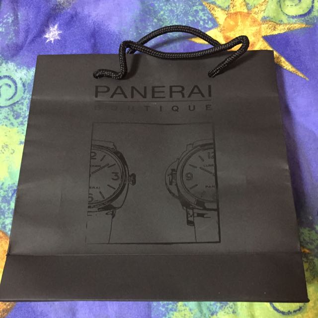 NEW PANERAI Paper Bag (Category: Everything Else) located in Singapore. Submitted by redelicious (Listing ID 53535909, Image 1). Description: Matte Panerai paper bag.