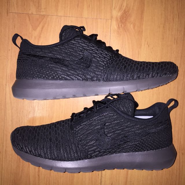 Nike roshe run flyknit midnight fog top