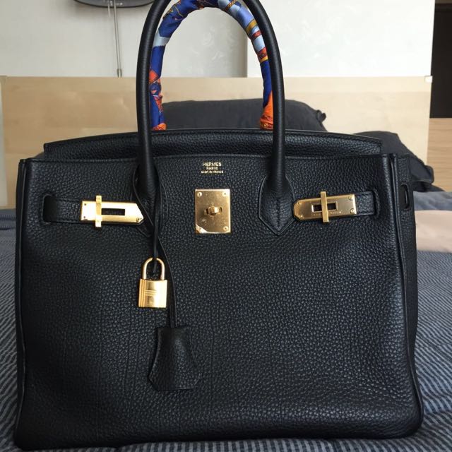 birkin 30 black gold hardware
