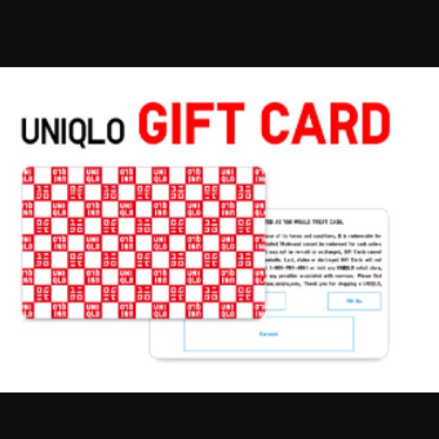 Wtb Uniqlo Gift Card Entertainment On Carou Source