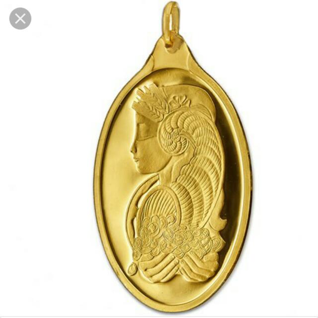 Gold cheap pamp pendant
