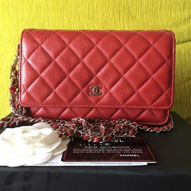 CHANEL O mini Sac red with Silver Hardware Luxury Bags Wallets on Carousell