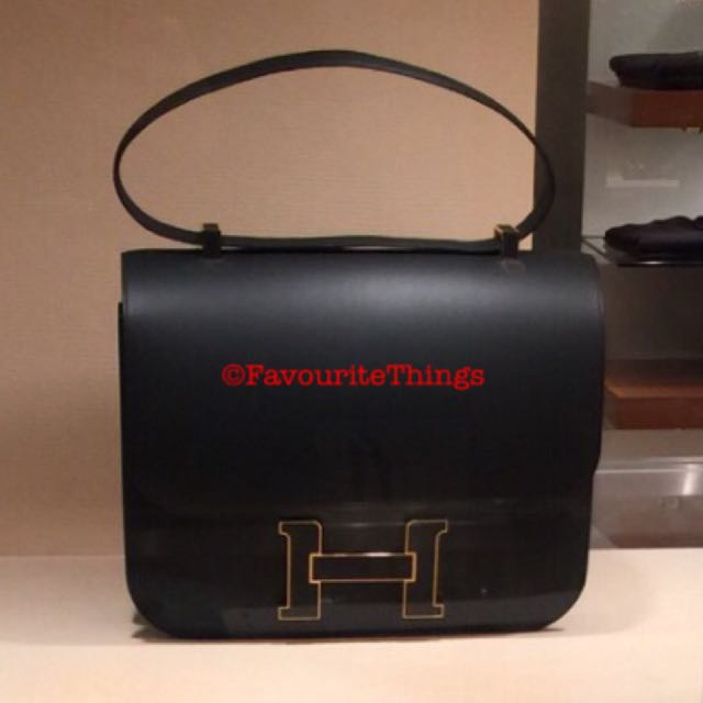 LIMITED EDITION HERMES CONSTANCE CARTABLE Blue OBSCURE HARDWARE SUPERSIZE