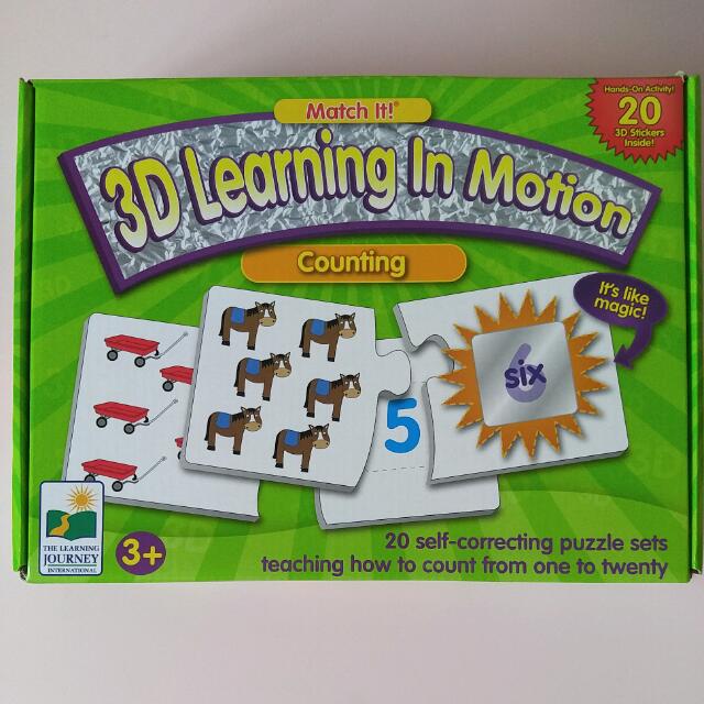 Match It 3d Learning In Motion Counting Babies Kids On Carousell