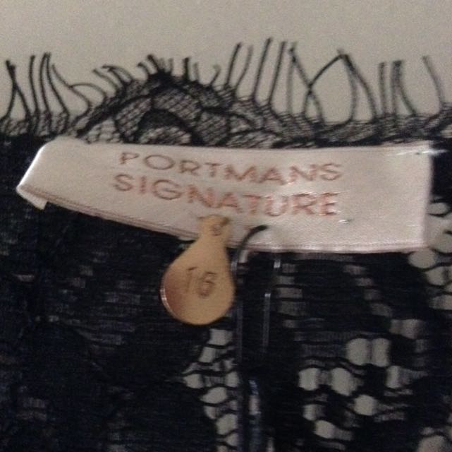 portmans black lace dress