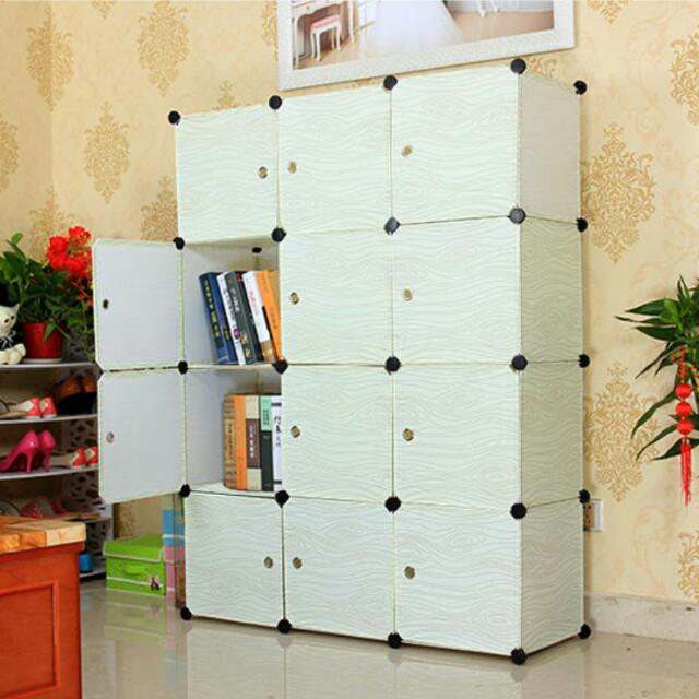 Bn Diy Wood Texture Modular Cube Storage Cabinet System Rack Shelf Share This Listing