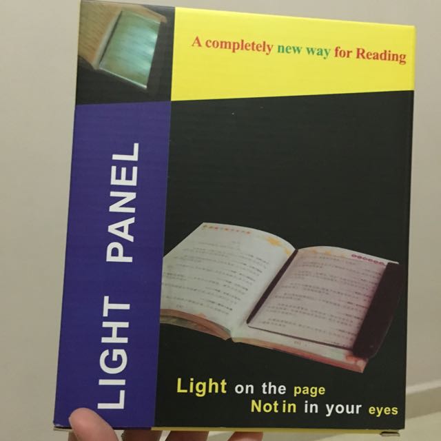 light panel for reading books