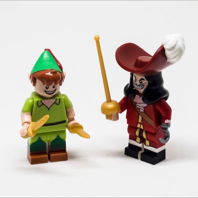Lego Disney Minifigures - Peter Pan and Captain Hook Set, Hobbies & Toys,  Toys & Games on Carousell