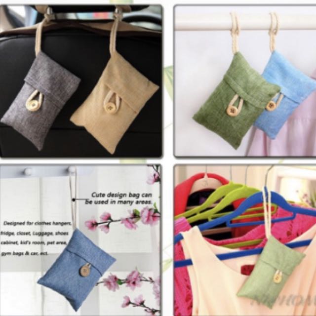 Natural Air Purifying Bamboo Charcoal Deodorizer Bag Most