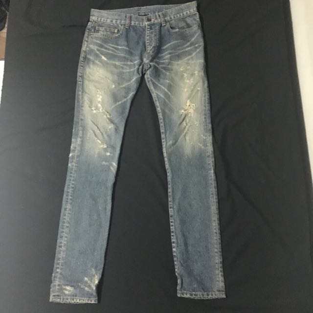 saint laurent crash denim