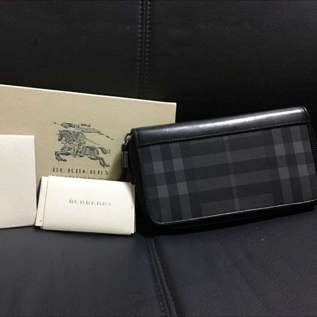 100% Authentic Burberry Men Long Wallet For Sales At $350, Luxury, Bags &  Wallets on Carousell