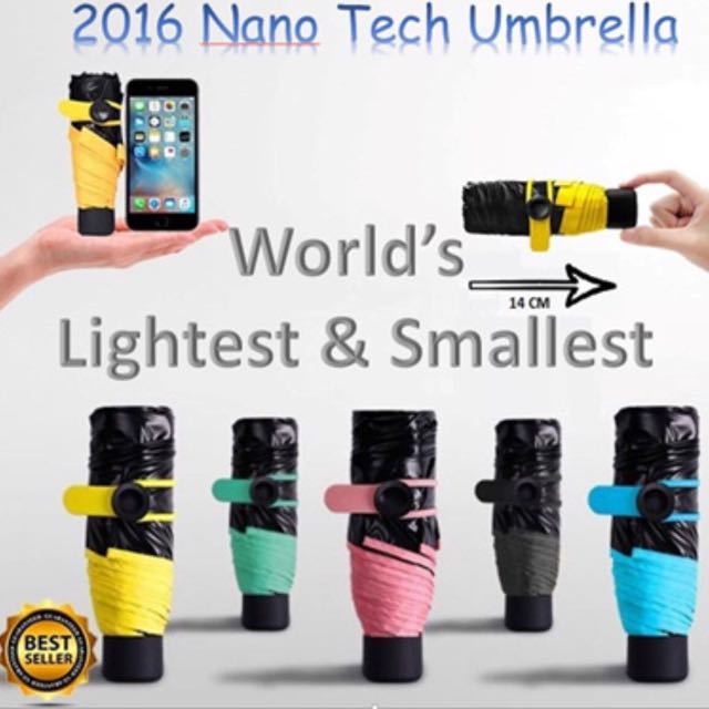 smallest lightest umbrella