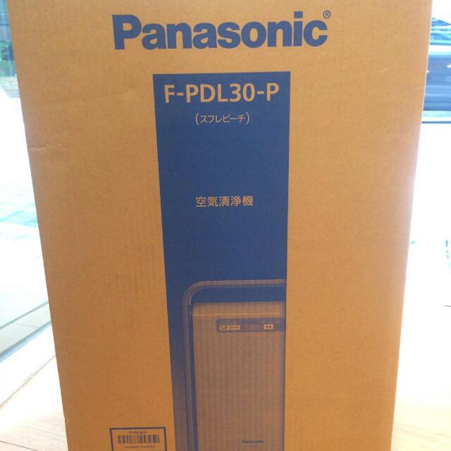 日本進口Panasonic國際牌F-PDL30-P 空氣清淨機輕巧型/除菌/脫臭桃粉紅